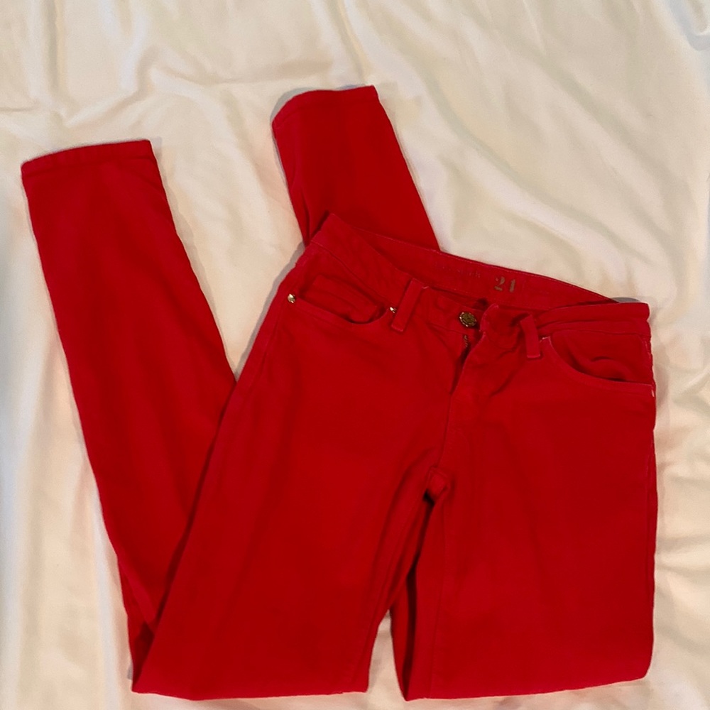Red jeans